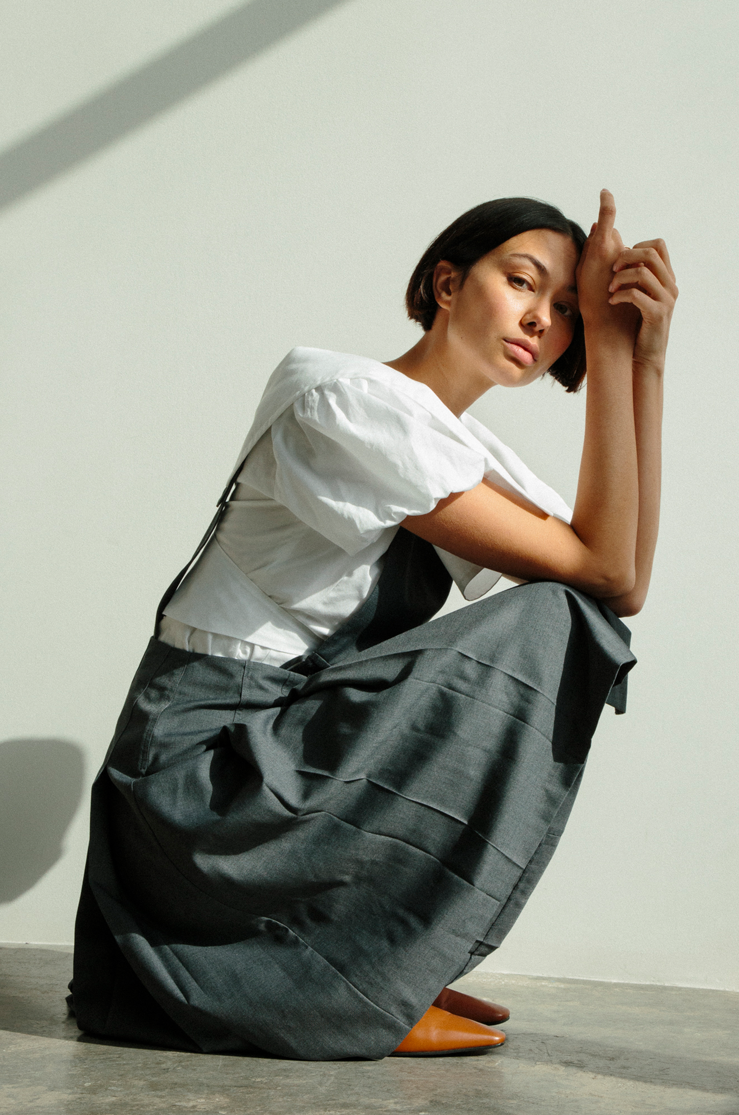 Orson Pinafore Dress Knee Length