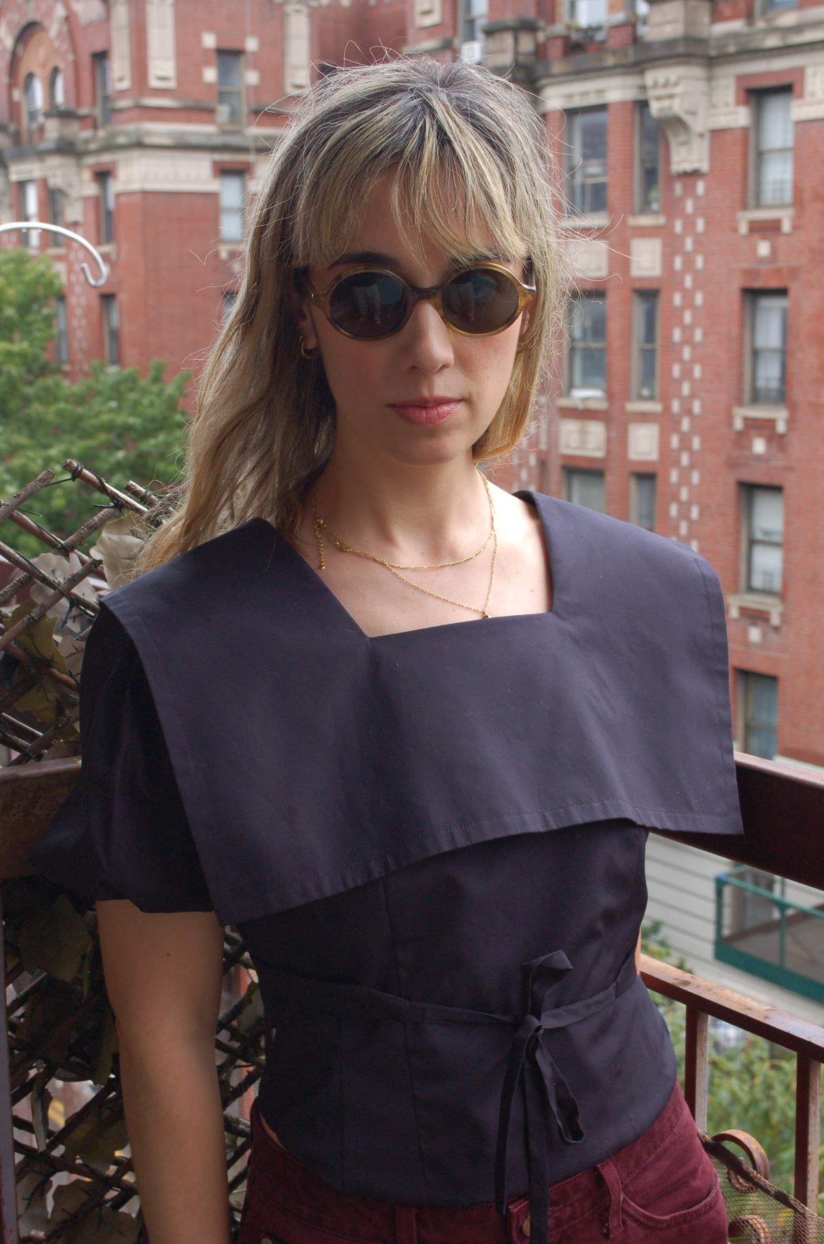 Hattie Top in Deep Navy